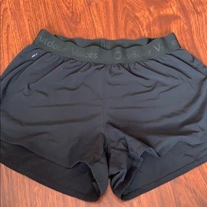 Outdoor voices black shorts